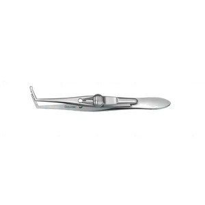 Sattler muscle forceps 4 angled right 3 teeth, bulbous tip flat handle with slide lock – surgivalley (001212409)