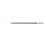 Seibel nucleus chopper 4 5/8 straight shaft 0.5mm olive-shaped tip curved interior cutting edg 20.0 cm (8.0)