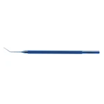 Seibel safety quick chopper 4 1/2 angled shaft 10.0mm from bend to tip 0.5mm olive-shaped tip " 5.0 cm (2")
