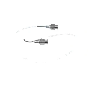 Simcoe irrigation-aspiration cannula 23 gauge thin-wall curved right," U-shaped tip 0.3mm anteri – surgivalley (011040021)