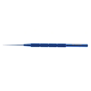Sinskey iris and IOL hook 4 3/4 straight shaft angled 0.2mm diameter tip round titanium handle 10.0 cm (4") – surgivalley (002040217)