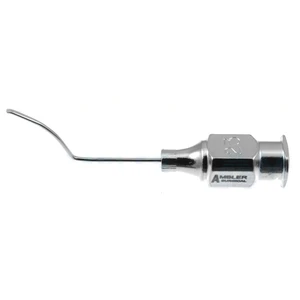 Cânula de hidrodissecção femtosegundo Slade 23 gauge, abobadada 14.0mm da dobra à ponta, auxilia no liberação