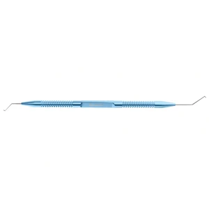Small pupil snapper hook & micro finger chopper 5 1/2 double-ended round handle titanium 12.5 cm (5. 12.5 cm (5.0) – surgivalley (005040035)