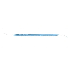 Espátula de dupla extremidade 0.30mm e 0.50mm de largura x 12.0mm de comprimento cabo redondo