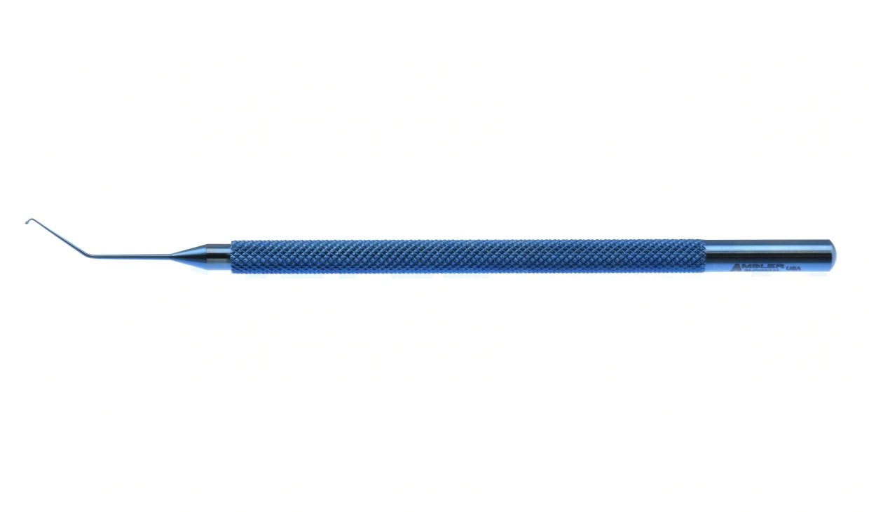 Sweeney Nukleus-Manipulator/Cracker 4 1/2 abgewinkelter Schaft 10,0 mm vom Bogen zur Spitze flacher Paddel-Typ 5,0 cm (2")