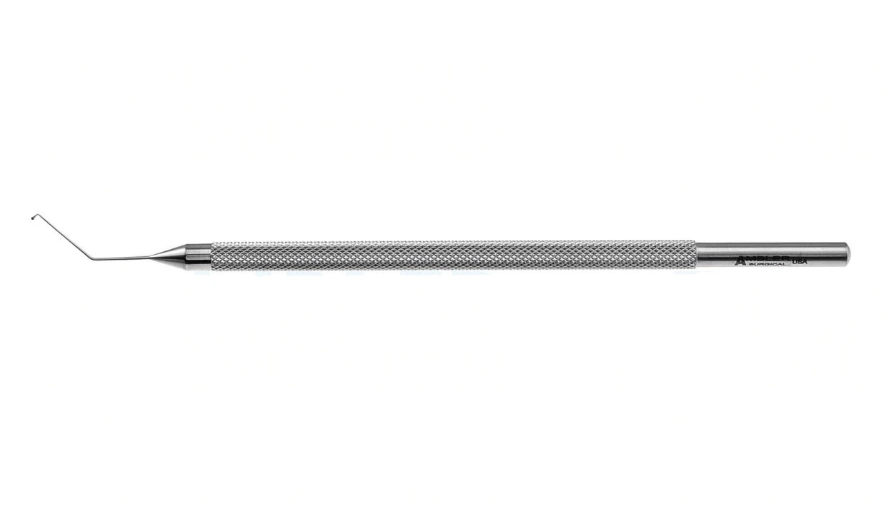 Sweeney Nukleus-Manipulator/Cracker 4 1/2 abgewinkelter Schaft 10,0 mm vom Bogen zur Spitze flacher Paddel-Typ 5,0 cm (2")