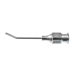Thurmond nucleus irrigation cannula 19 gauge angled 7.0mm from bend to tip curved iris retracto – surgivalley (002040071)