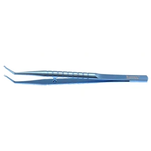 Trocar loading forceps angled shafts titanium for use with 23 gauge trocar systems round handle – surgivalley (001212525)