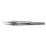 Utrata 囊膜撕开镊 4 1/4" 成角杆身 弯曲至尖端 12.0mm 钝头尖端 人体工学开窗圆柄
