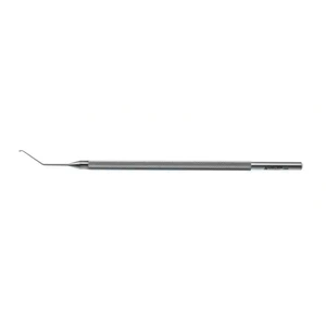 Verges phaco chopper 4 1/2 angled shaft 12.0mm from bend to tip 0.4mm olive tip curved interio 5.0 cm (2") – surgivalley (101040036)