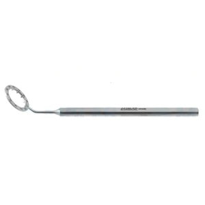حلقة تثبيت ومقياس درجات Villasenor-Navarro ‏5 1/4"، قطر داخلي 13.0mm، قطر خارجي 17.0mm، يقيس 0-180º بزيادات 10º لتثبيت كرة العين والمحاذاة المحورية للقرنية – surgivalley (999040298)