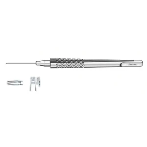 玻璃体视网膜镊子 6 1/4" 25号，超精细直型，端夹持 0.2mm x 0.05mm 钳口，圆形 8.0mm 手柄，钛合金 – surgivalley (001213386)