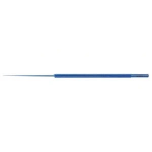 Pick retiniano Weiss 6 calibre 32 haste reta 120º angulada ponta de 0,5mm alça redonda titânio 1 15,0 cm (6,0)