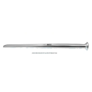 Cinceles mastoideos Alexander 7" rectos, borde de 10.0mm de ancho, mango cuadrado