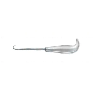 Bone hook 9 large 1 blunt prong 25.0mm wide, grip handle – surgivalley (005212685)