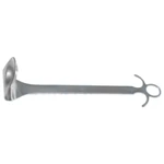 Separador deltoideo Browne de 10 3/4" con mango plano de anilla para dedo
