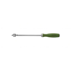 Kardangelenk-Schraubendreher 10 Sechskant 3,5 mm Durchmesser, grüner Silikon-Griff 2,5 cm (1")