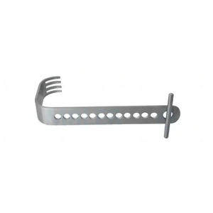 Hip retractor 1 wide x 3 deep blunt prongs flat t-handle – surgivalley (005211925)