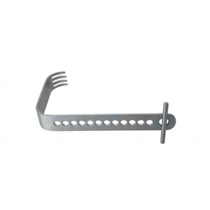 Hip retractor 1 wide x 4 deep blunt prongs flat t-handle – surgivalley (005211927)