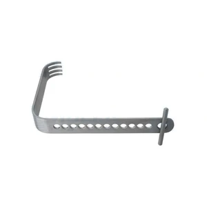 Hip retractor 1 wide x 5 deep blunt prongs flat t-handle – surgivalley (005211926)
