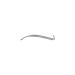 Retractor glenoideo/nivelador Kolbel de 11 3/4", fuertemente curvado, 2 puntas, hoja de 15.0mm de ancho, mango plano