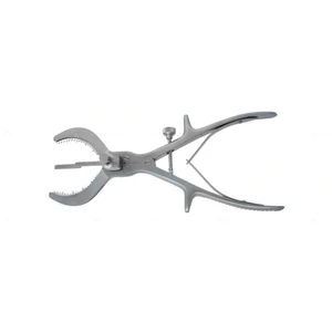 Pinzas para osteotomía patelar de 11" para hojas de sierra de 1.20mm mango de presión con bloqueo de velocidad