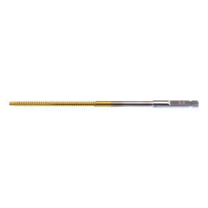 Quick coupling tap 4 1/2 3.5mm diameter fine 1.25mm thread pitch for cortical screws 10.0 cm (4") – surgivalley (999020356)