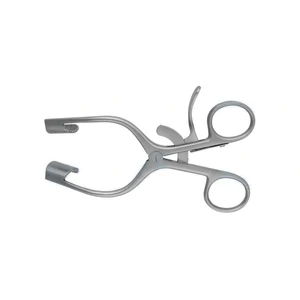 Separador del músculo deltoides autoestático Rahner de 6" angulado, con hojas dentadas de 20.0mm de ancho, mango de anilla y cremallera – surgivalley (002211684)