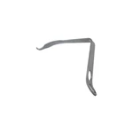 Separador de rodilla Ranawat de 9 1/2" y longitud de trabajo de 5 1/4", angulado 90º, hoja de 17.0mm de ancho con punta afilada, mango plano de 2 orificios