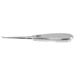 Cureta ósea sueca 6 3/4" redonda, copa de 4.0mm de diámetro, mango de 4 caras planas
