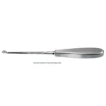 Swedish bone curette 7 round 5.0mm diameter cup 4-flat handle