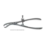 Verbrugge 骨夹持镊 10 1/4" 弯角 11.0mm 宽钳口带快速锁