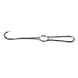 Volkman bone hook 8 1 sharp prong 27.0mm wide, finger ring handle – surgivalley (005212515)