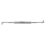 Desmarres lid retractor 6 double-ended 8.0mm and 10.0mm wide blades square handle