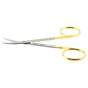 Devine Surgical Scissors Curved 11.4 cm (4.5) TC (Gold Handle) – surgivalley (002070018)