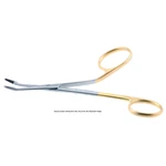 Gillies Surgical Scissors Curved 15.0 cm (6") TC (Gold Handle)