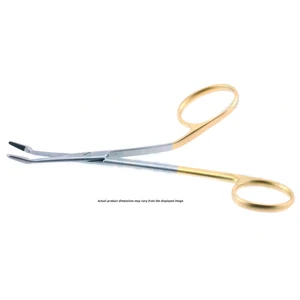 Gillies Surgical Scissors Curved 15.0 cm (6") TC (Gold Handle)