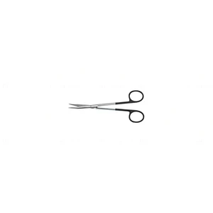 Jameson scissors 7 curved Superior-Cut blades micro serrated lower blade sharp tips black ring handle – surgivalley (002211498)