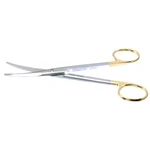 Kaye chirurgische Schere gebogen 14,0 cm (5,5) TC (Goldgriff)
