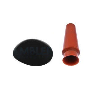 Ocular protective bilateral plastic eye shield," extra-small 23.5mm x 21.5mm, impervious black,