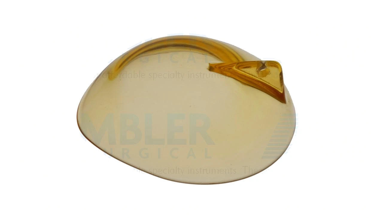 Protetor ocular bilateral plástico, extra-pequeno 23,5mm x 21,5mm com cabo, impermeável