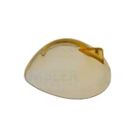 Ocular protective bilateral plastic eye shield large 28.5mm x 25.5mm with handle," transparent y