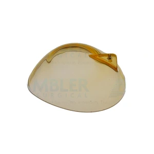 Ocular protective bilateral plastic eye shield large 28.5mm x 25.5mm with handle," transparent y – surgivalley (999070055)