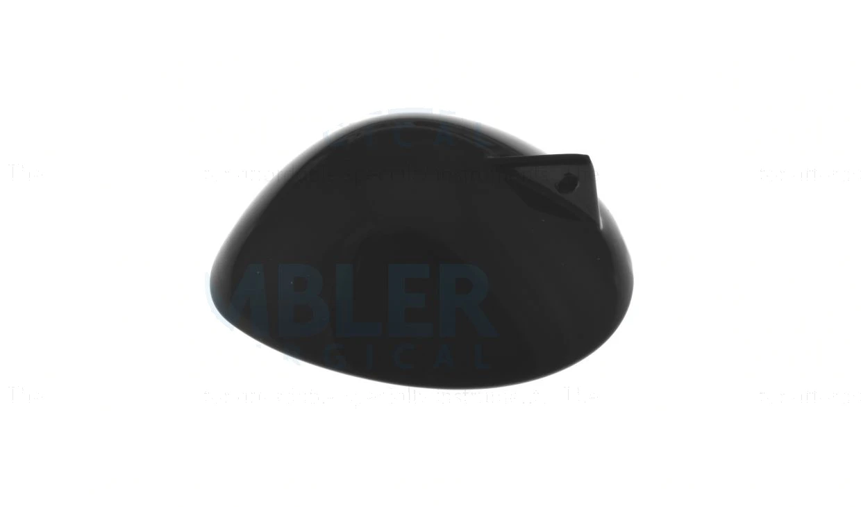 Ocular protective bilateral plastic eye shield medium 27.5mm x 24.5mm with handle," transparent