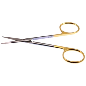 Surgical Scissors Straight 11.4 cm (4.5) TC (Gold Handle) – surgivalley (002070013)