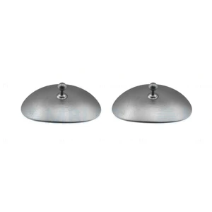 Escudo Ocular Escleral Pequeno 20.0mm x 28.0mm, superfície externa não reflexiva, vendido como par 5.0 cm (2")