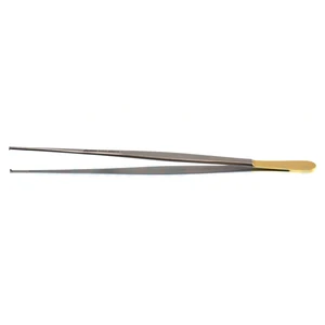 Skinner tissue forceps 9 1x2 teeth serrated TC platforms flat handle – surgivalley (001212712)