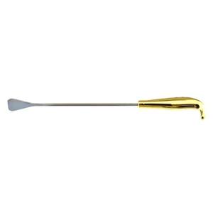 Tebbetts 式乳房解剖器 13" 可塑形杆，铲形尖端工作长度 220mm 金色握柄 – surgivalley (017210169)
