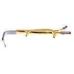 Tebbetts-style breast retractor 80mm long x 16mm wide blade serrated end with fiberoptics and suction