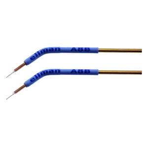 Vari-Tip microdisection needle electrode 3/8 length, comes with additional wire, adjustable depth 1/16 diameter shaft angled reusable pack of 2 – surgivalley (175070009)